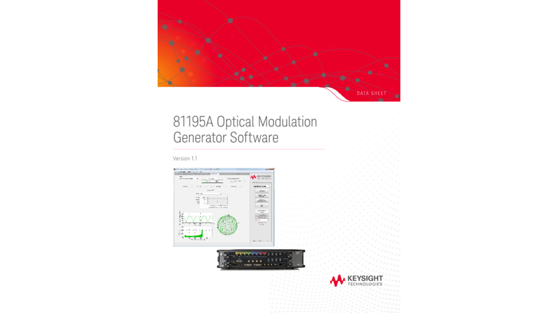 81195A Optical Modulation Generator Software